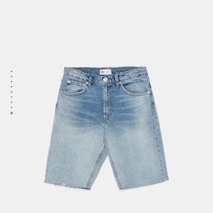 Zara high waisted denim Bermuda long shorts